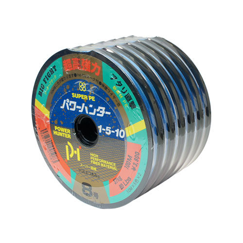 YGK エックスブレイド(X-BRAID) パワーハンター1・5・10 100m-6連結(600m) 8号 ★特別価格