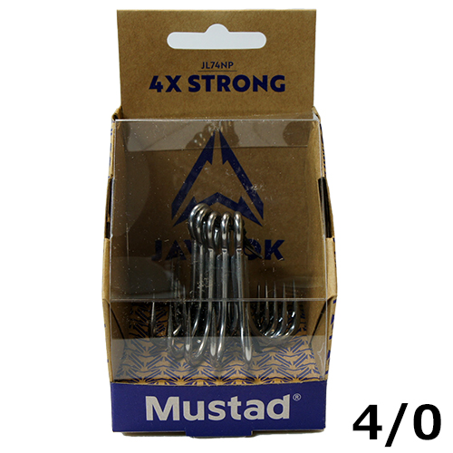 マスタッド(Mustad) Jaw Lok 4x Strong ジョーロック トレブル #4/0-5pcs