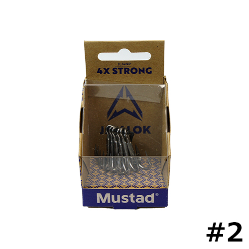 マスタッド(Mustad) Jaw Lok 4x Strong ジョーロック トレブル #2-6pcs