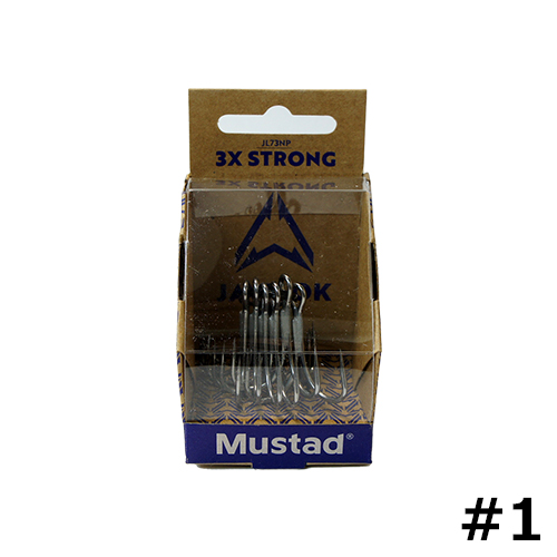 マスタッド(Mustad) Jaw Lok 3x Strong ジョーロック トレブル #1-6pcs