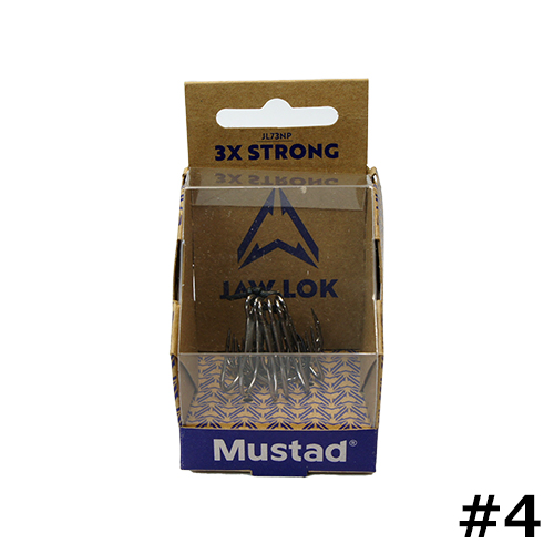 マスタッド(Mustad) Jaw Lok 3x Strong ジョーロック トレブル #4-6pcs