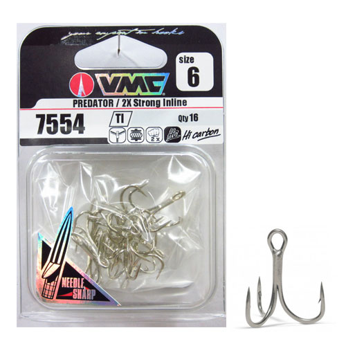 ラパラ(RAPALA) VMC7554 プレデターニードル 16本(バリューパック) TIシルバー #6 ★特別価格