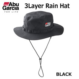 アブガルシア(Abu Garcia) 3レイヤーレインハット BLACK