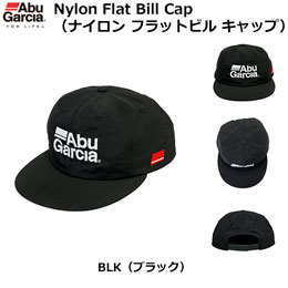 アブガルシア(Abu Garcia) ナイロンフラットビル キャップ ブラック