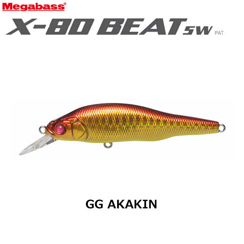 メガバス(MEGABASS) X-80 BEAT SW  11GG アカキン