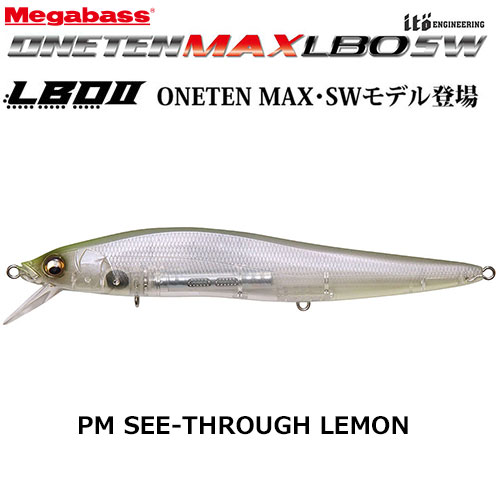 メガバス(MEGABASS) ONETEN MAX LBO SW PM シースルーレモン