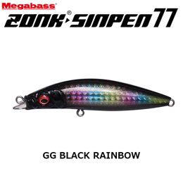 メガバス(MEGABASS) ZONK SINPEN 77 GG ブラックレインボー