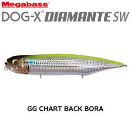 メガバス(MEGABASS) DOG-X DIAMANTE SW GG チャートバックボラ