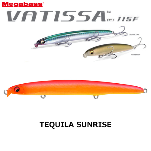 メガバス(MEGABASS) バティッサ(VATISSA) 115F テキーラサンライズ ★特別割引品