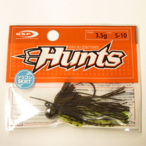O.S.P(オーエスピー) ジグ03 HUNTS シリコン 3.5g S10 グリーンパンプキン/チャート