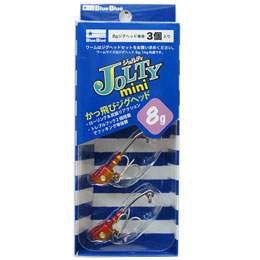 ブルーブルー(BlueBlue) ジョルティ ミニ 8g ジグヘッド #02 アカキン ★お一人様同色1個でお願いします。