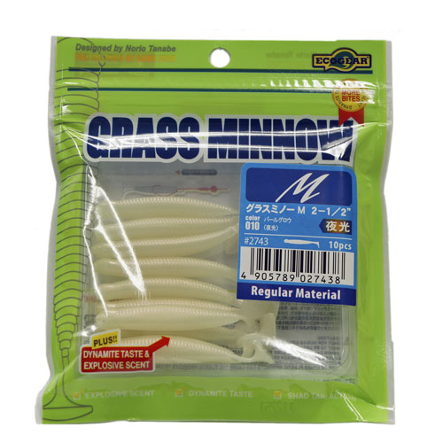 マルキュー エコギア(ECOGEAR) グラスミノーM 010 パールグロウ