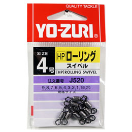 ヨーヅリ(YO-ZURI) [HP]ローリングスイベル 黒 4号