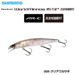 シマノ(SHIMANO) バンタム  ワールドミノー115SPフラッシュブースト ZQ-K11T クリアワカサギ 009 ★セール処分特価品