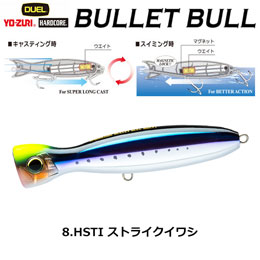 デュエル(DUEL) ハードコア バレットブル (F) 100mm 08 HSTI ストライクイワシ