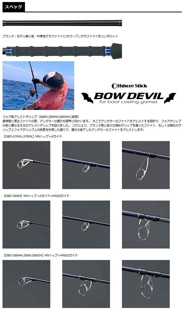 スミス(SMITH) バウデビル OBD-S86H ミディアムプラッガー ★特別割引品 ◎大型送料無料! bowdevil_spec_info.jpg