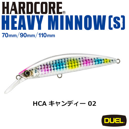 デュエル(DUEL) ハードコア ヘビーミノー (S) 70mm 02 HCA キャンディー