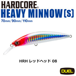 デュエル(DUEL) ハードコア ヘビーミノー (S) 70mm 08 HRH レッドヘッド