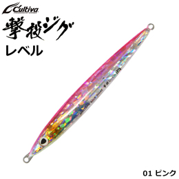 オーナー(OWNER) 撃投ジグレベル130g 01 ピンク(クラッシュホロ)