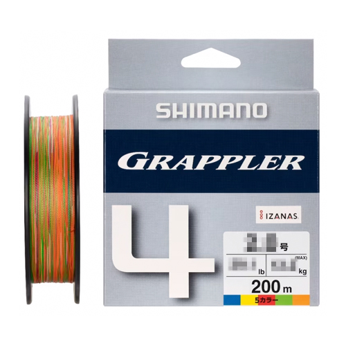 シマノ(SHIMANO) グラップラー4 PE(200m) LD-A62W 10M*5カラー 1号
