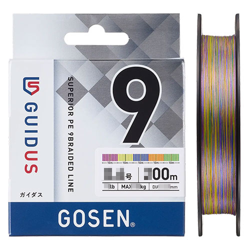 ゴーセン(GOSEN) ガイダス PEX9 マルチカラー 200m 1.2号