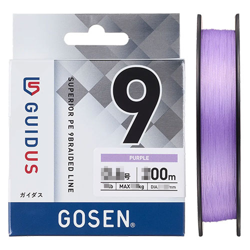 ゴーセン(GOSEN) ガイダス PEX9 パープル 200m 1号