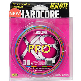 デュエル(DUEL) ハードコア(HARDCORE) X8 PRO 200m 0.8号 5色マーキング ★特別価格 ●廃番