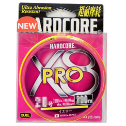 デュエル(DUEL) ハードコア(HARDCORE) X8 PRO 200m 0.8号 Y(イエロー) ★特別価格 ●廃番