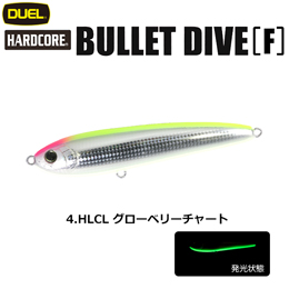 デュエル(DUEL) ハードコア バレットダイブ (F) 200mm 04 HLCL グローベリーチャート
