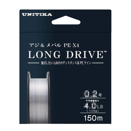 ユニチカ(UNITIKA) LONG DRIVE PE X4 150m ホワイト 6.0LB(0.3号)