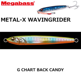 メガバス(MEGABASS) METAL-X WAVINGRIDER 30g G チャートバックキャンディー