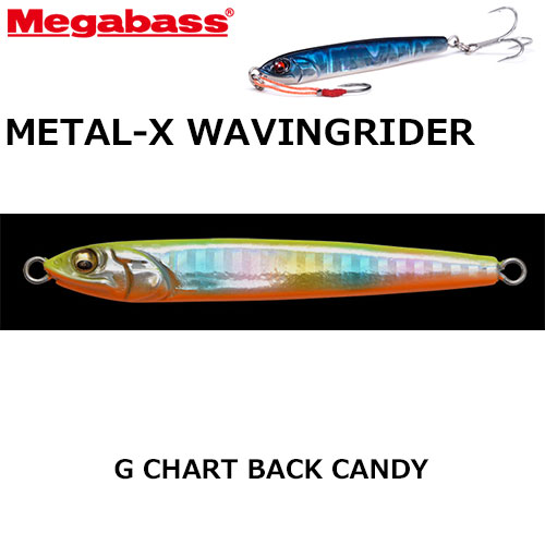 メガバス(MEGABASS) METAL-X WAVINGRIDER 40g G チャートバックキャンディー
