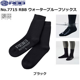 ソウシン(リバレイ) No.7715 RBB ウォータープルーフソックス ブラック M