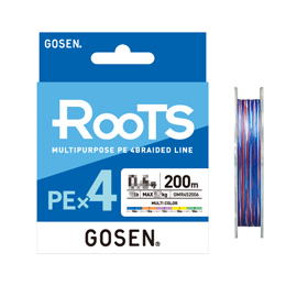 ゴーセン(GOSEN) ルーツ PEx4 マルチカラー 200m 1号 ★特別価格