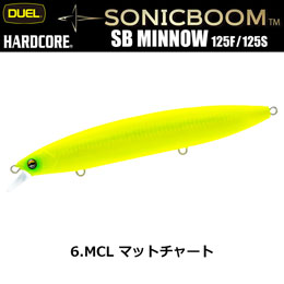 デュエル(DUEL) ソニックブーム SBミノー 125F 125mm 06 MCL マットチャート