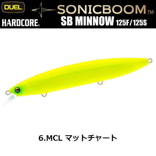 デュエル(DUEL) ソニックブーム SBミノー 125S 125mm 06 MCL マットチャート