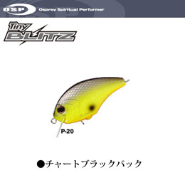 O.S.P(オーエスピー) タイニー ブリッツ P20 チャートブラックバック  特別価格