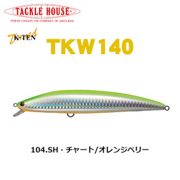 タックルハウス(TACKLE HOUSE) tuned K-TEN TKW140 NO.104 SH・チャート/オレンジベリー