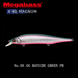 メガバス(MEGABASS) X-80 MAGNUM 05 GG ベイサイドグリーンPB