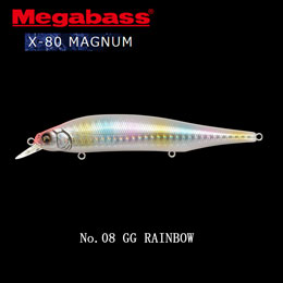 メガバス(MEGABASS) X-80 MAGNUM 08 GG レインボー